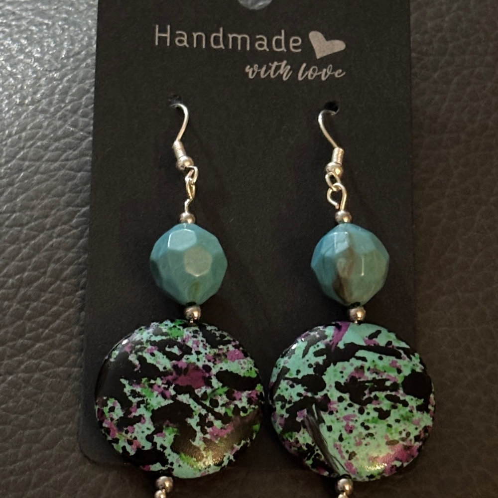 Artisan Stone Dangle Earrings